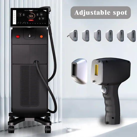 2024 Dual Handle Hair Removal Device 1800W 2400W 3 Wavelength 755nm 808nm 1064nm 20Hz Diode Laser Hair Removal Machine 