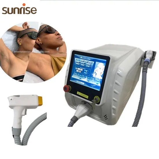 Sunrise Diode Laser Hair Removal Machine Professional Permanent Hair Removal Home Use Light Handpiece Portable Skin Rejuvenation Hair Removal Machine 