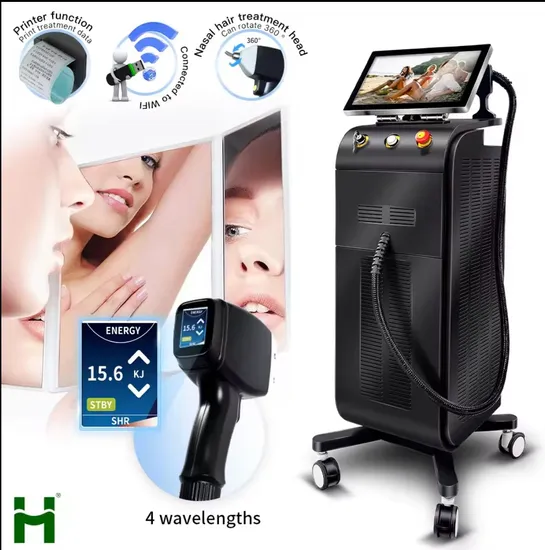 Diode Laser Hair Removal Machine 755/808/940/1064 Wavelengt 600