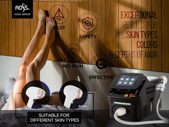 ADSS Portable Salon Equipment Diode Laser for Hair Removal Machine 