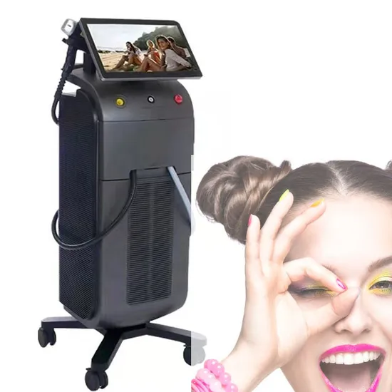 New Tech 808 Diode Laser Hair Removal Machine Anroid System Three Waves 808 1064 755 Three Waves Beauty Eqiupment Diode Laser Hair Removal Machine 